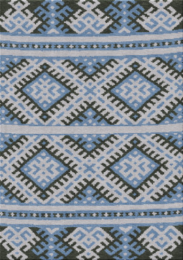 Ethno 10381-ornamika05 - handmade rug, persian (India), 10x15 3ply quality